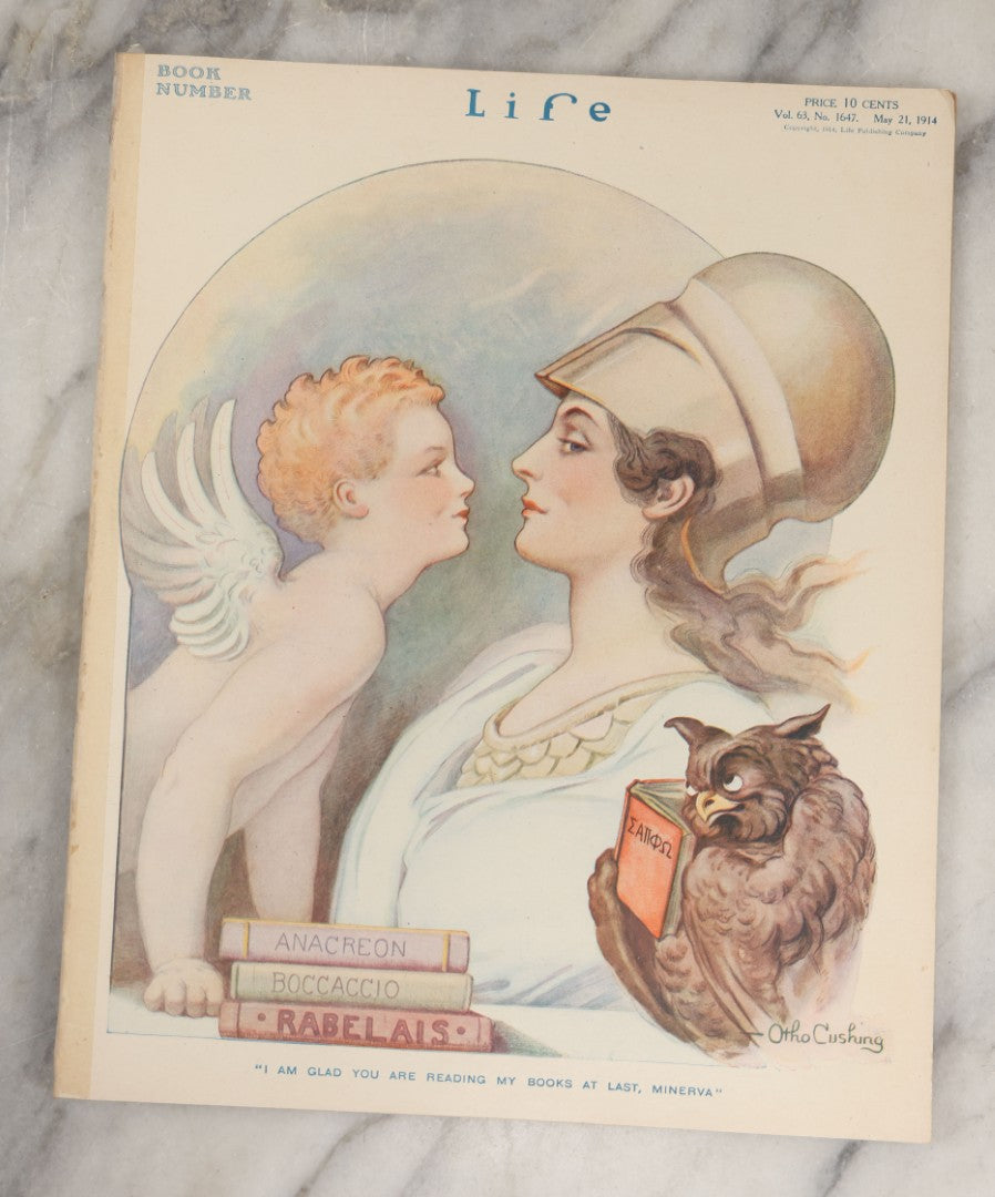 Lot 237 - Antique Life Magazine, Vol. 6, No. 1647, May 21, 1914, With Cover Illustrated By Otho Cushing