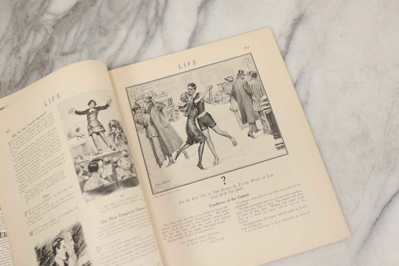 Lot 237 - Antique Life Magazine, Vol. 6, No. 1647, May 21, 1914, With Cover Illustrated By Otho Cushing