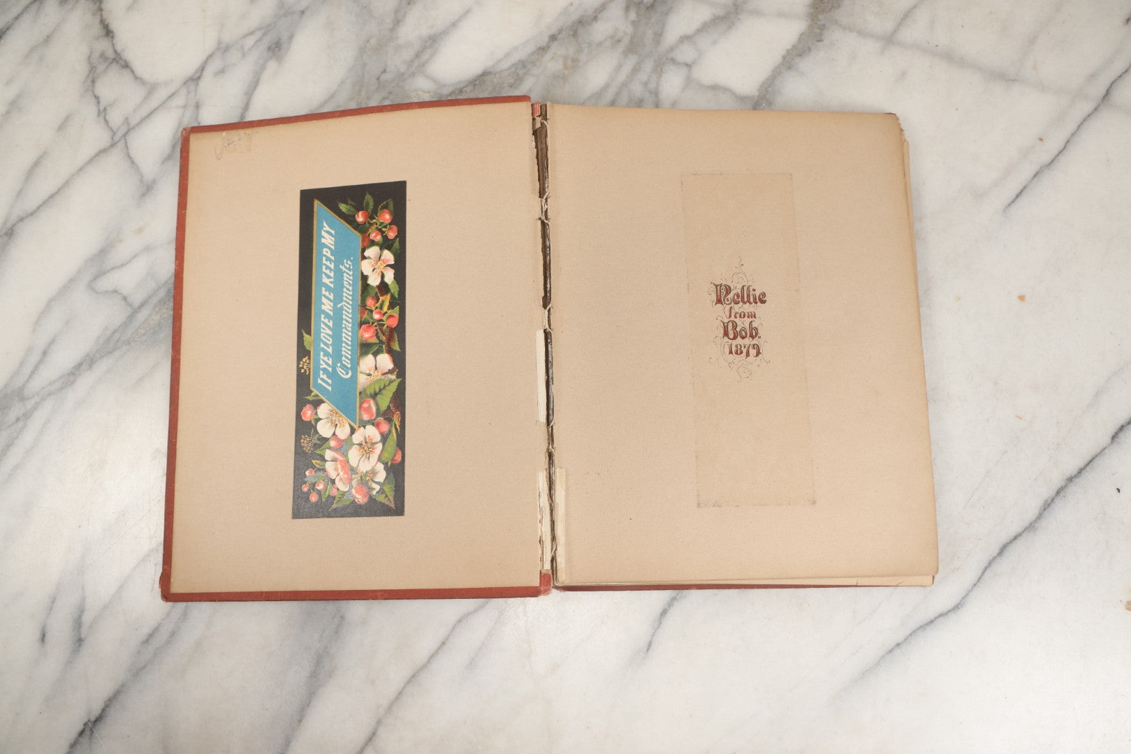 Lot 238 - Antique Victorian Scrapbook Containing Approximately Pieces, Mostly Bold Chromolithographs Of Beautiful Women, Nicely Organized