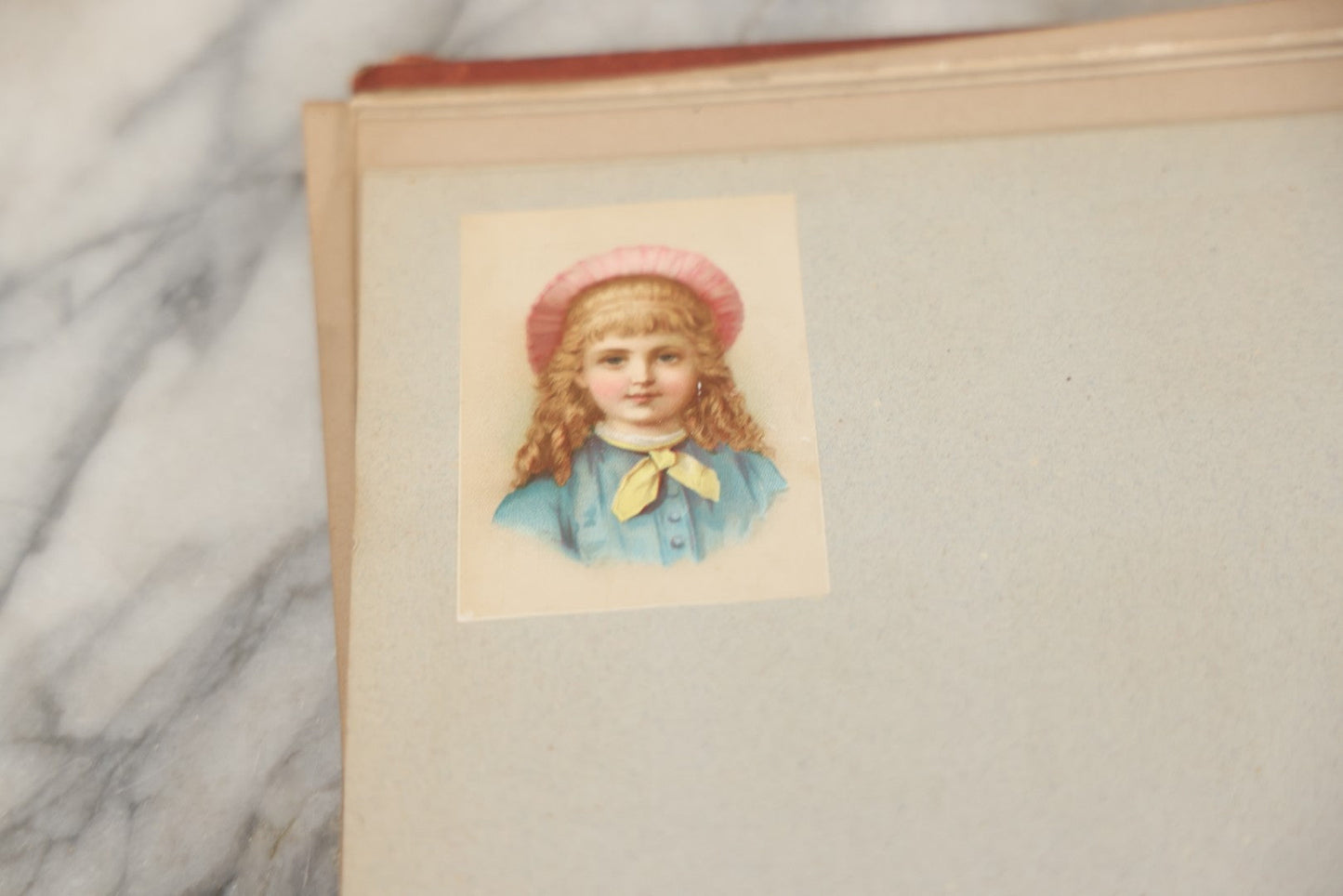 Lot 238 - Antique Victorian Scrapbook Containing Approximately Pieces, Mostly Bold Chromolithographs Of Beautiful Women, Nicely Organized