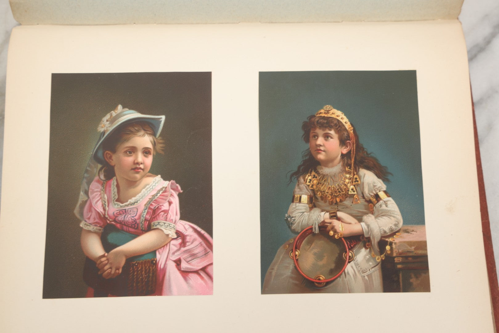 Lot 238 - Antique Victorian Scrapbook Containing Approximately Pieces, Mostly Bold Chromolithographs Of Beautiful Women, Nicely Organized