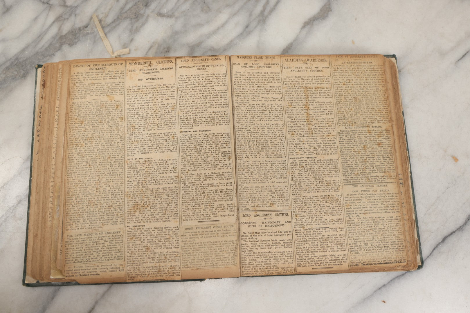 Lot 240 - Antique Snapshot Photo Album And Scrapbook Containing Dozens Of Scraps, Photos, Handwritten Poems And Entries, Watercolor And Other Paintings And Drawings, Circa 1905