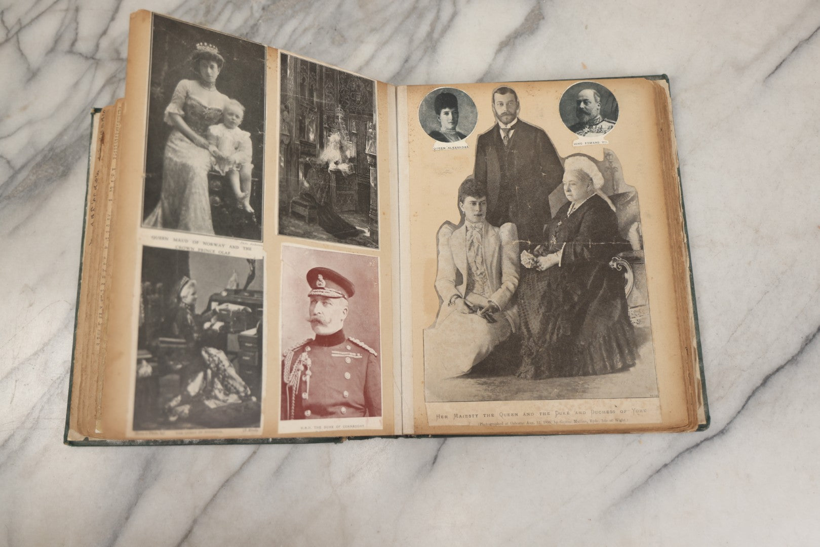 Lot 240 - Antique Snapshot Photo Album And Scrapbook Containing Dozens Of Scraps, Photos, Handwritten Poems And Entries, Watercolor And Other Paintings And Drawings, Circa 1905