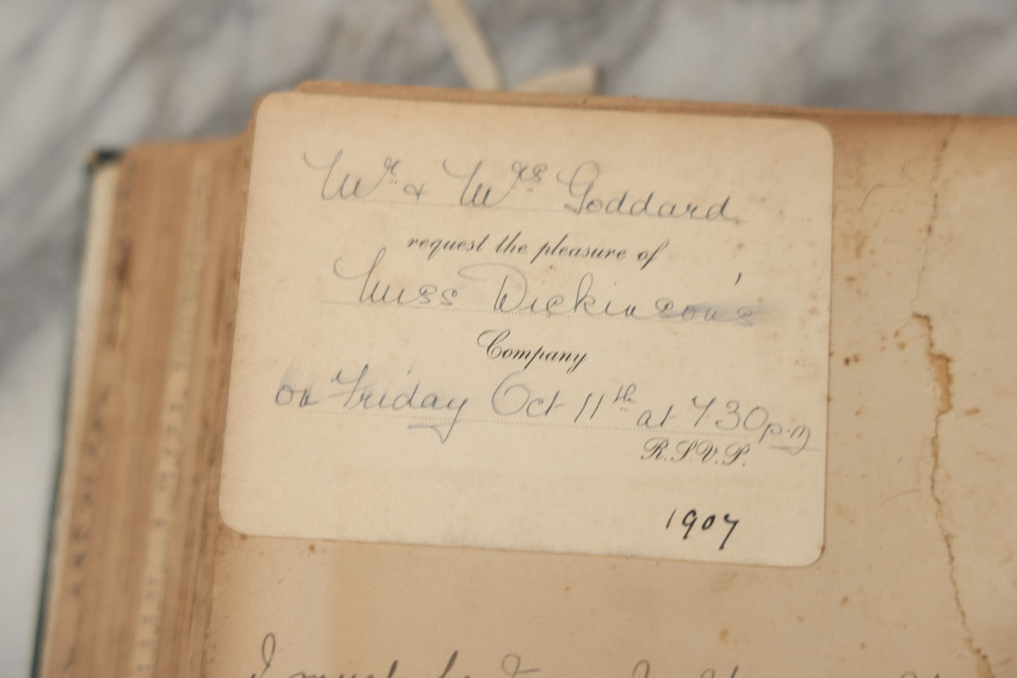 Lot 240 - Antique Snapshot Photo Album And Scrapbook Containing Dozens Of Scraps, Photos, Handwritten Poems And Entries, Watercolor And Other Paintings And Drawings, Circa 1905