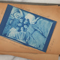 Lot 241 - Antique Snapshot And Cyanotype Photo Album Contained In A Victorian Autograph Book, Containing Photos Of The Students Of West Newbury High School, Massachusetts, Including Creative Group Shots, Beach Scenes, Playful Friends, And More