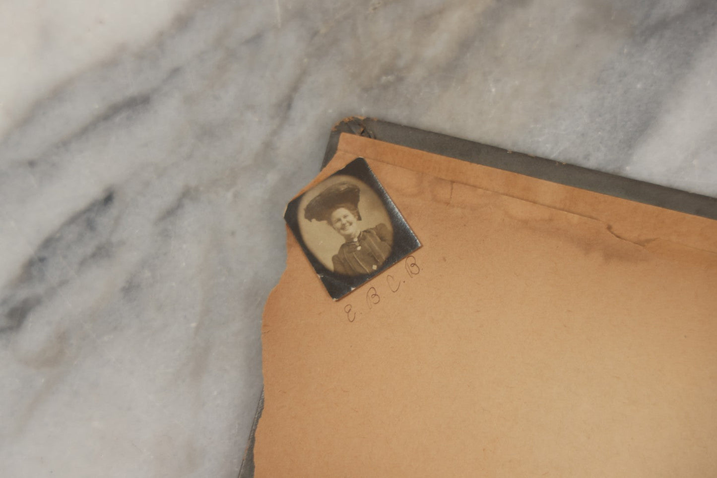 Lot 241 - Antique Snapshot And Cyanotype Photo Album Contained In A Victorian Autograph Book, Containing Photos Of The Students Of West Newbury High School, Massachusetts, Including Creative Group Shots, Beach Scenes, Playful Friends, And More