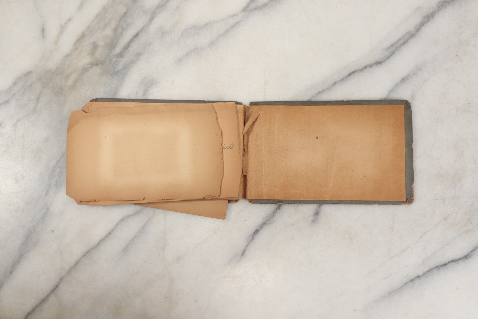 Lot 241 - Antique Snapshot And Cyanotype Photo Album Contained In A Victorian Autograph Book, Containing Photos Of The Students Of West Newbury High School, Massachusetts, Including Creative Group Shots, Beach Scenes, Playful Friends, And More