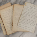 Lot 243 - Partial Antique Journal And Letters, Circa 1890s Including Letter From Son To Father Musing About His Senior Year At College