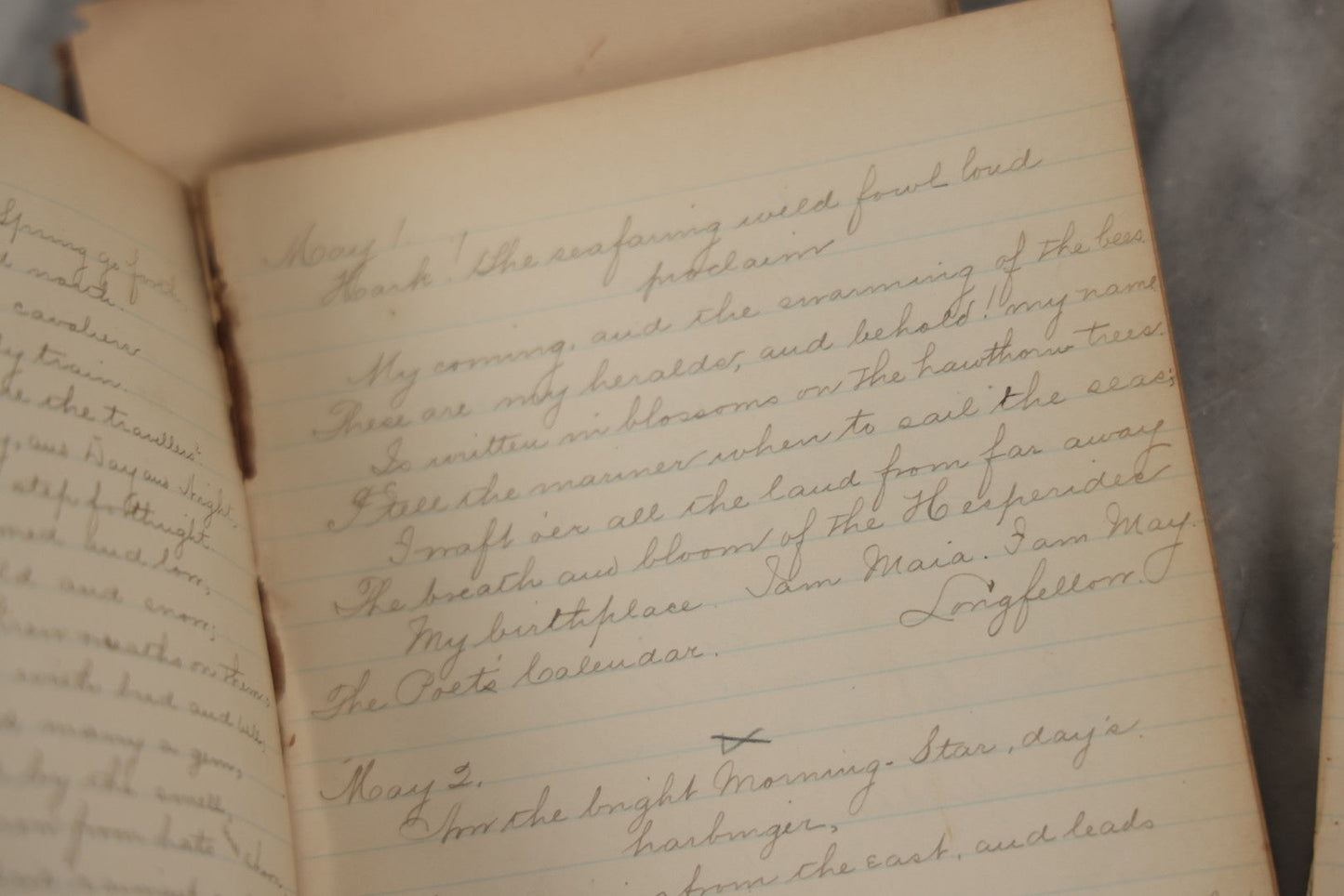 Lot 243 - Partial Antique Journal And Letters, Circa 1890s Including Letter From Son To Father Musing About His Senior Year At College