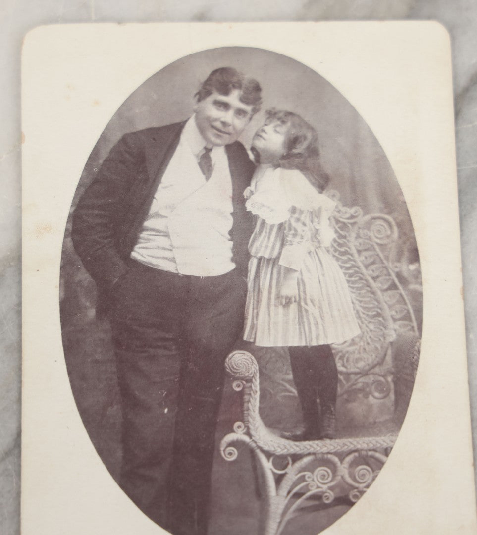 Lot 248 - Antique Cabinet Card Collectible Photograph Of Actor Barney Gilmore With Co-Star, Facsimile Signature, Anderson Publishing Co., Philadelphia