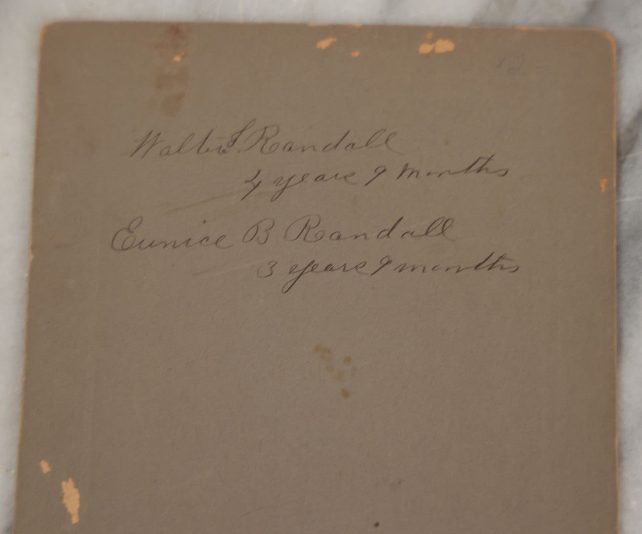 Lot 249 - Single Antique Boarded Photograph Of Two Toddlers Riding A Mini Horse, Circa 1895, Identified On Verso