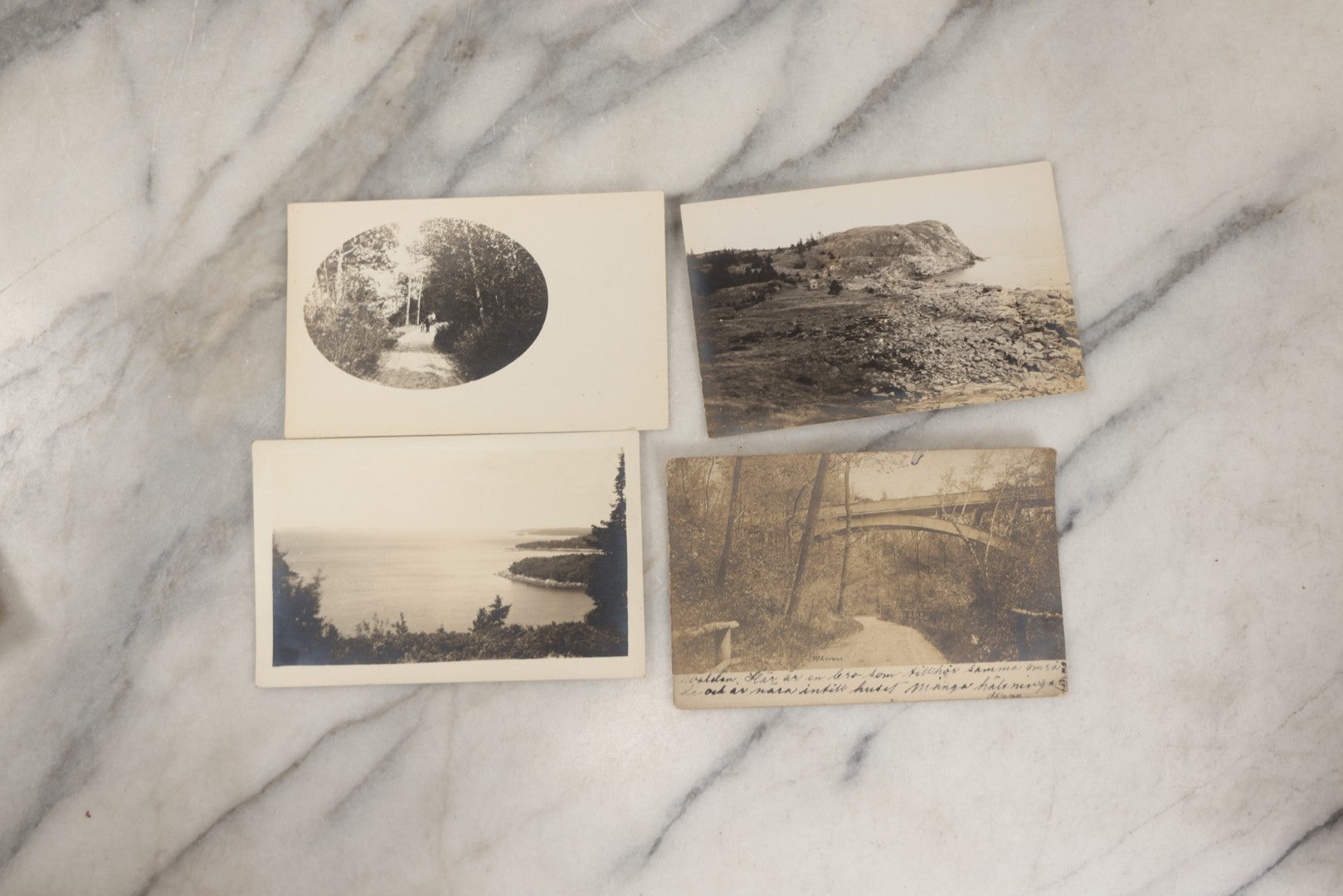Lot 251 - Grouping Of Approximately 40 Antique Real Photo Postcards R.P.P.C., Mostly From The New Hampshire Seacoast, Hampton, Showing Homes And Buildings, Circa 1905-1910