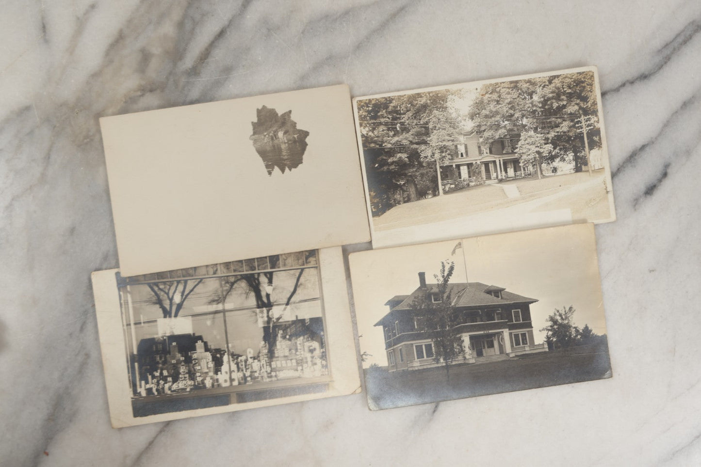 Lot 251 - Grouping Of Approximately 40 Antique Real Photo Postcards R.P.P.C., Mostly From The New Hampshire Seacoast, Hampton, Showing Homes And Buildings, Circa 1905-1910