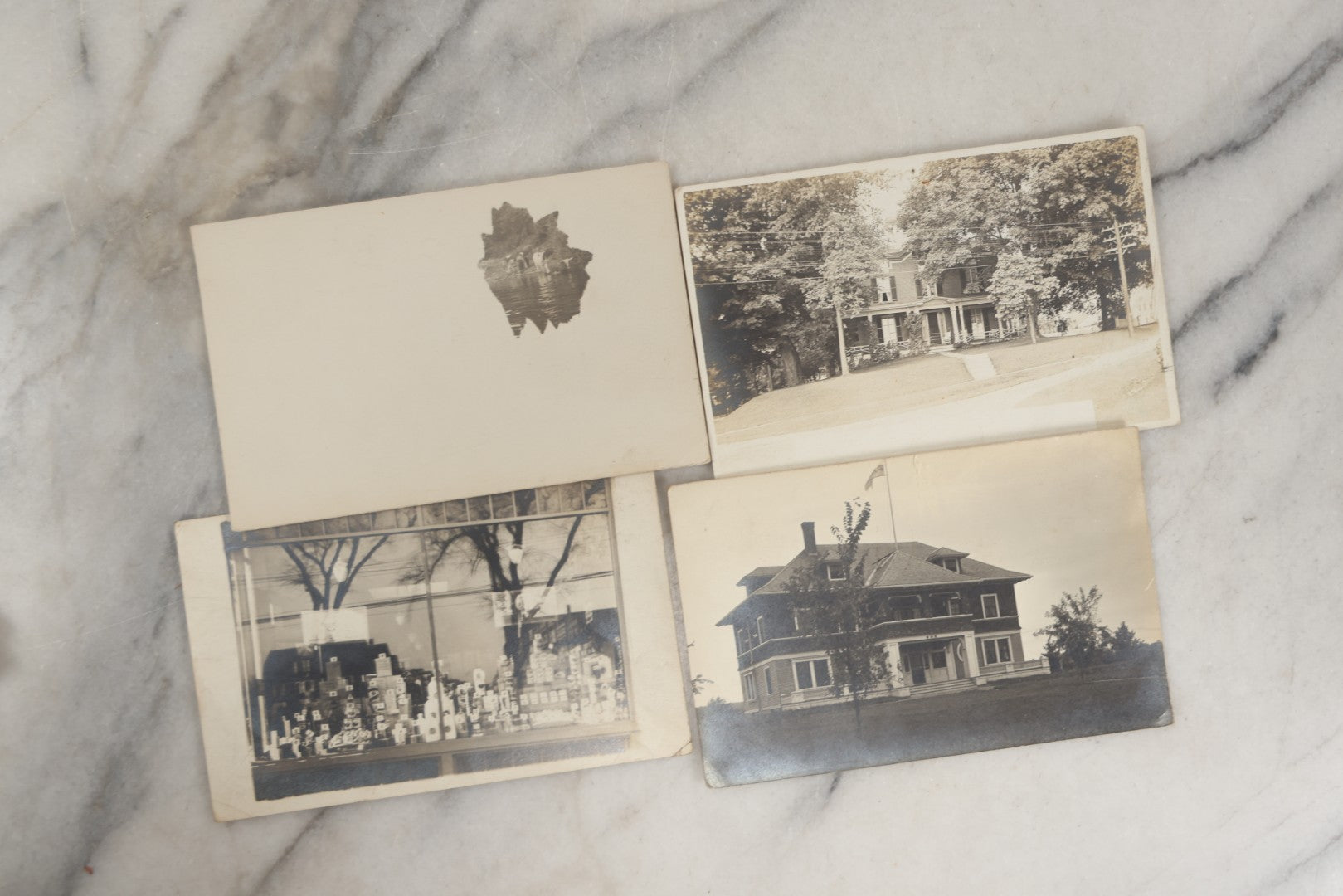 Lot 251 - Grouping Of Approximately 40 Antique Real Photo Postcards R.P.P.C., Mostly From The New Hampshire Seacoast, Hampton, Showing Homes And Buildings, Circa 1905-1910