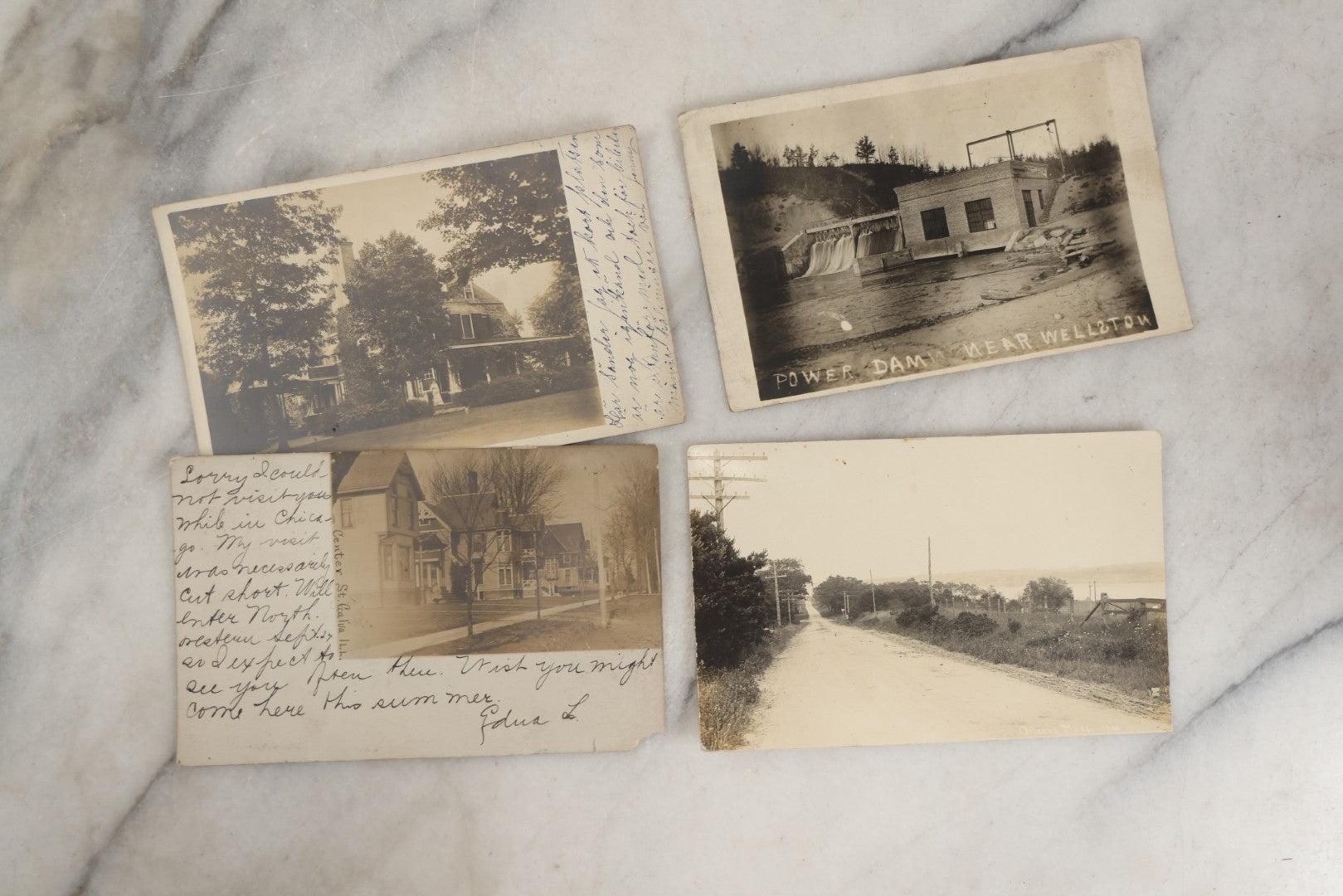 Lot 251 - Grouping Of Approximately 40 Antique Real Photo Postcards R.P.P.C., Mostly From The New Hampshire Seacoast, Hampton, Showing Homes And Buildings, Circa 1905-1910