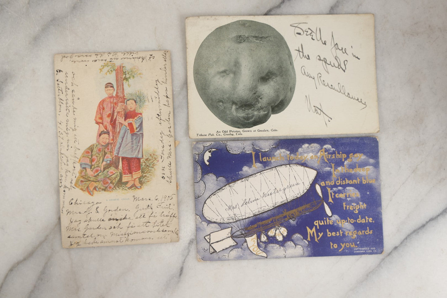 Lot 252 - Grouping Of Approximately 25 Antique And Vintage Postcards, Mostly For Holidays, Christmas, New Years, Easter, Including Novelty Cards And More