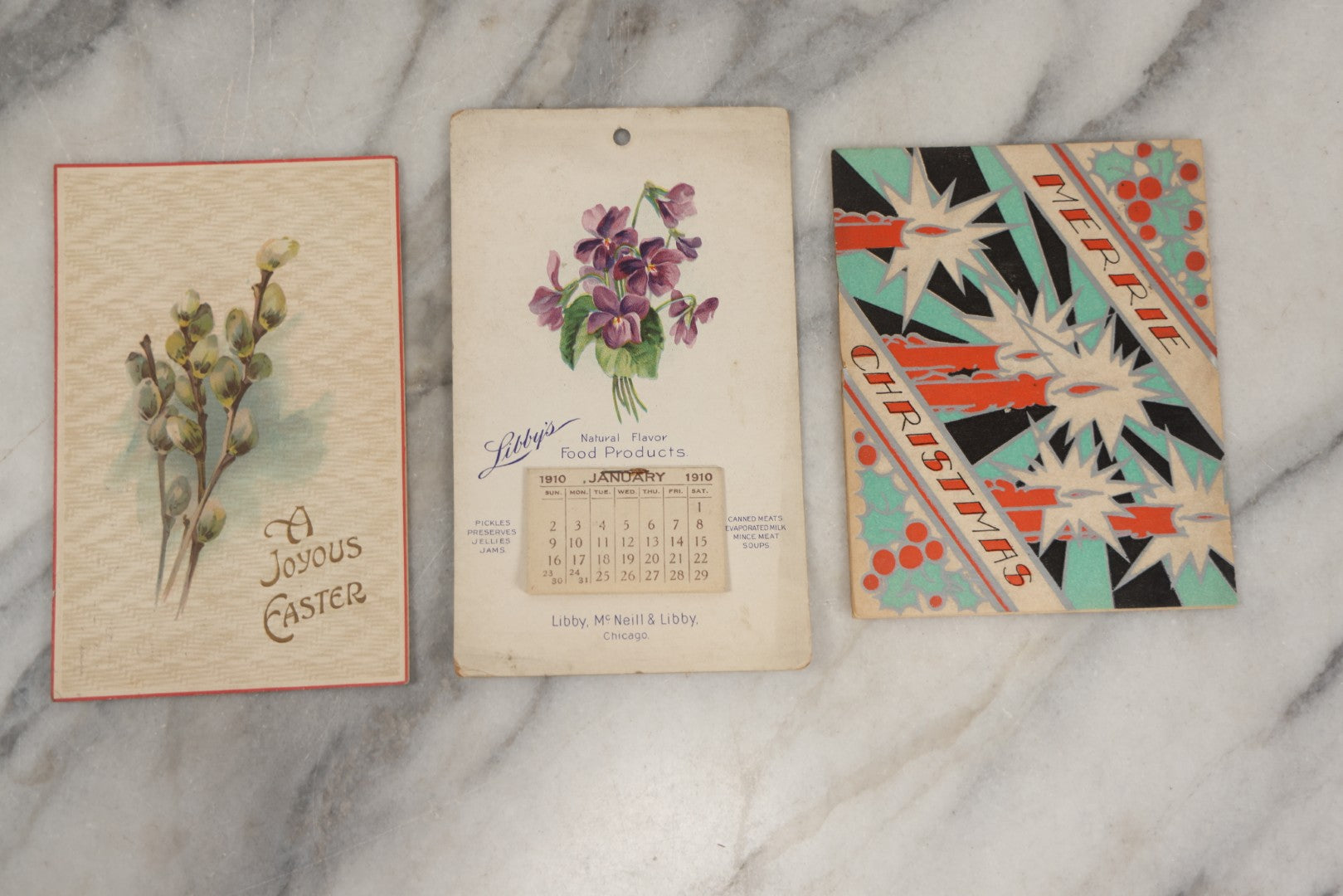Lot 252 - Grouping Of Approximately 25 Antique And Vintage Postcards, Mostly For Holidays, Christmas, New Years, Easter, Including Novelty Cards And More