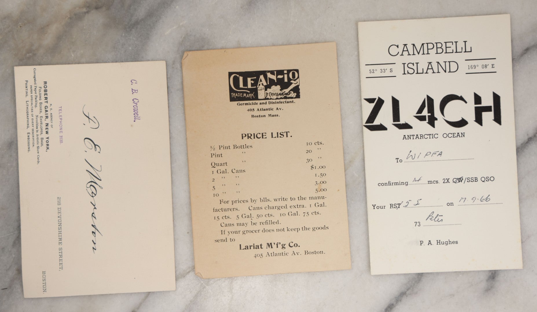 Lot 255 - Grouping Of Approximately 15 Antique And Vintage Ephemera Scraps Including Novelty Paper Glasses, Whiz-Bang Club Banquet Invite, Laconia Steamer Train Ticket, And More