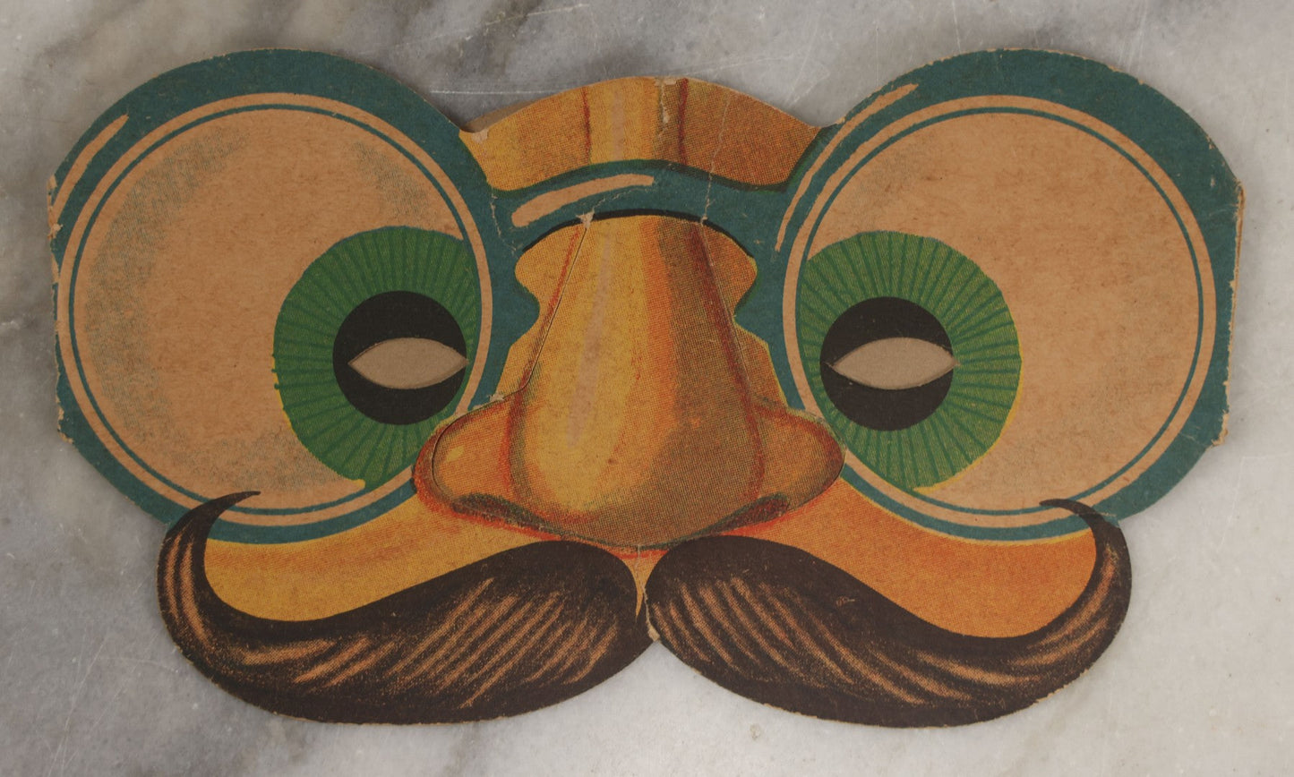 Lot 255 - Grouping Of Approximately 15 Antique And Vintage Ephemera Scraps Including Novelty Paper Glasses, Whiz-Bang Club Banquet Invite, Laconia Steamer Train Ticket, And More