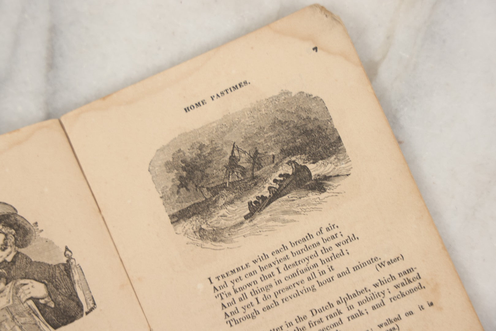 Lot 262 - "Home Pastimes Or Agreeable Exercises For The Mind" Antique Pamphlet With Poetry, Illustrations, And Riddles, Kiggins & Kellogg, Publishers, New York