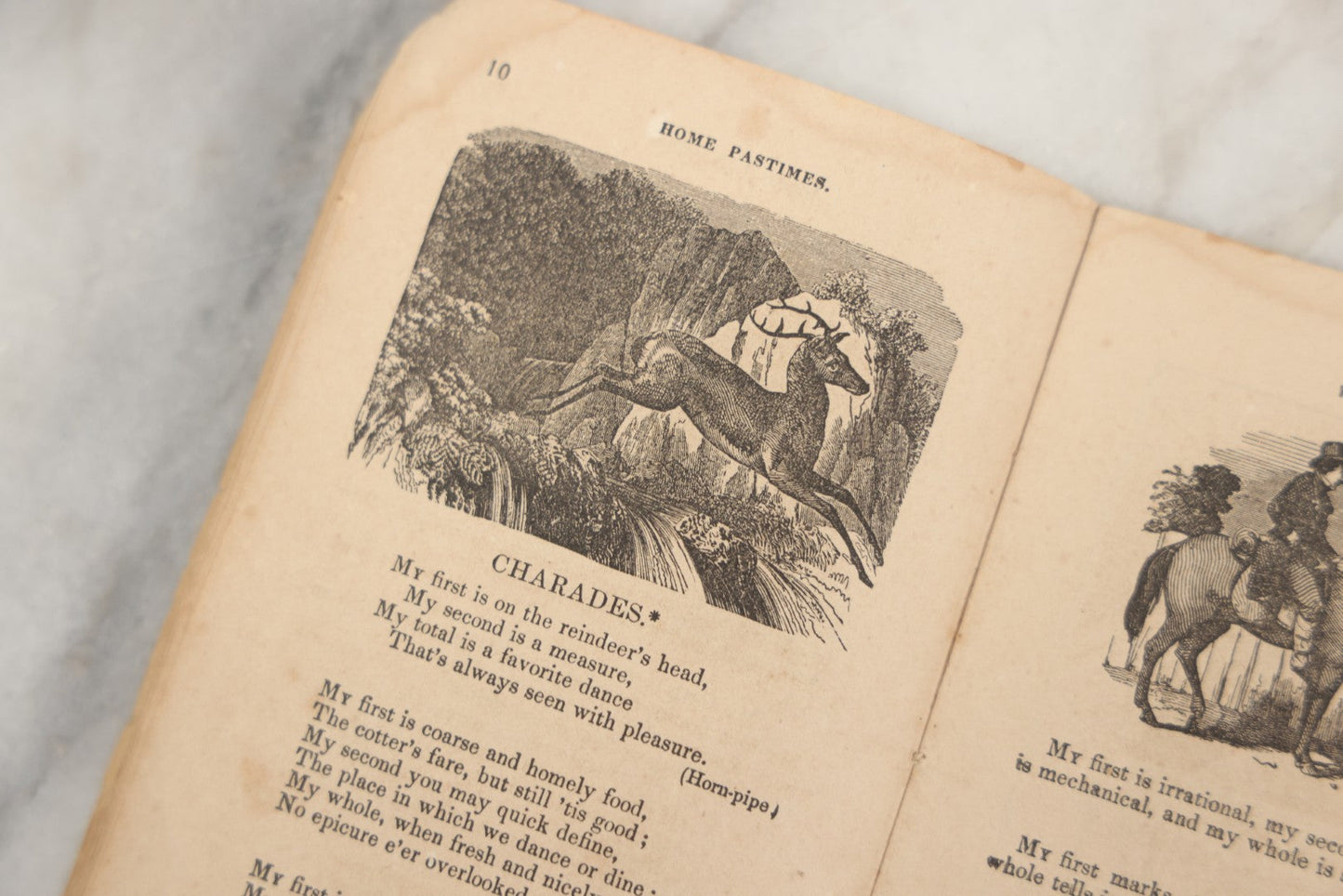 Lot 262 - "Home Pastimes Or Agreeable Exercises For The Mind" Antique Pamphlet With Poetry, Illustrations, And Riddles, Kiggins & Kellogg, Publishers, New York