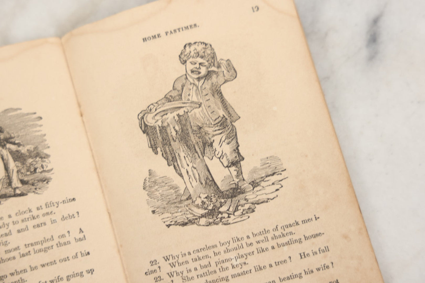 Lot 262 - "Home Pastimes Or Agreeable Exercises For The Mind" Antique Pamphlet With Poetry, Illustrations, And Riddles, Kiggins & Kellogg, Publishers, New York