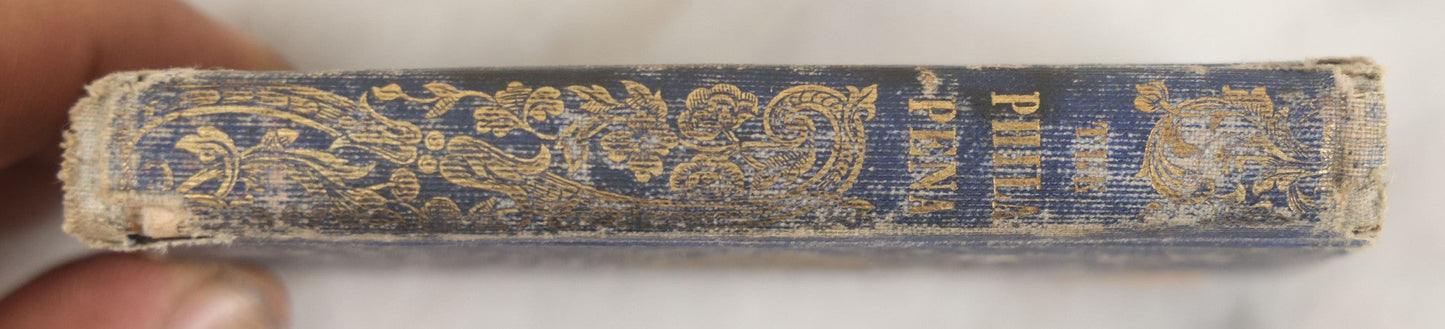 Lot 272 - "The Philipena, Or Friendship's Token: A Present For All Seasons" Antique Miniature Book With Illustrated Color Frontispiece, Prose And Poetry, Cottrell And Company, Publishers, Boston, 1885 Inscription