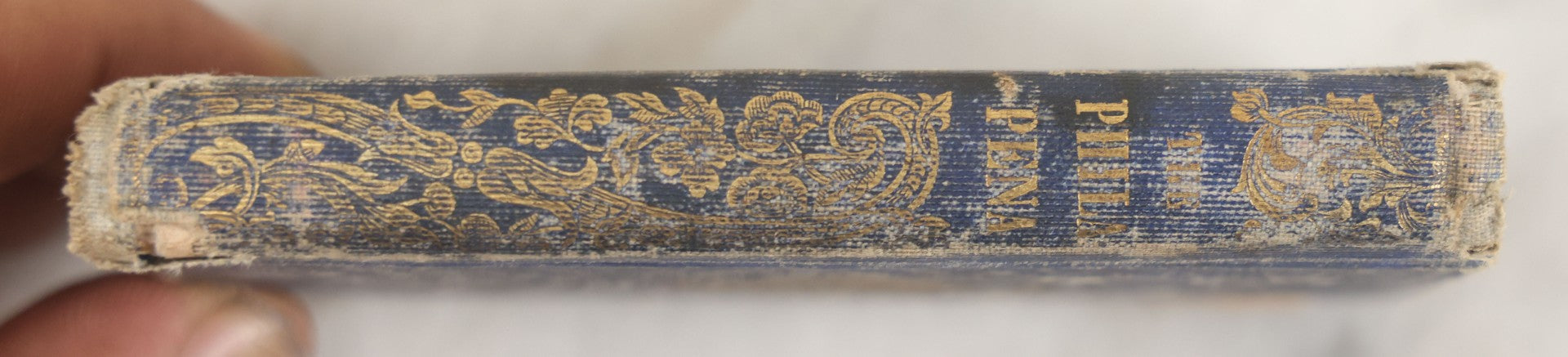 Lot 272 - "The Philipena, Or Friendship's Token: A Present For All Seasons" Antique Miniature Book With Illustrated Color Frontispiece, Prose And Poetry, Cottrell And Company, Publishers, Boston, 1885 Inscription