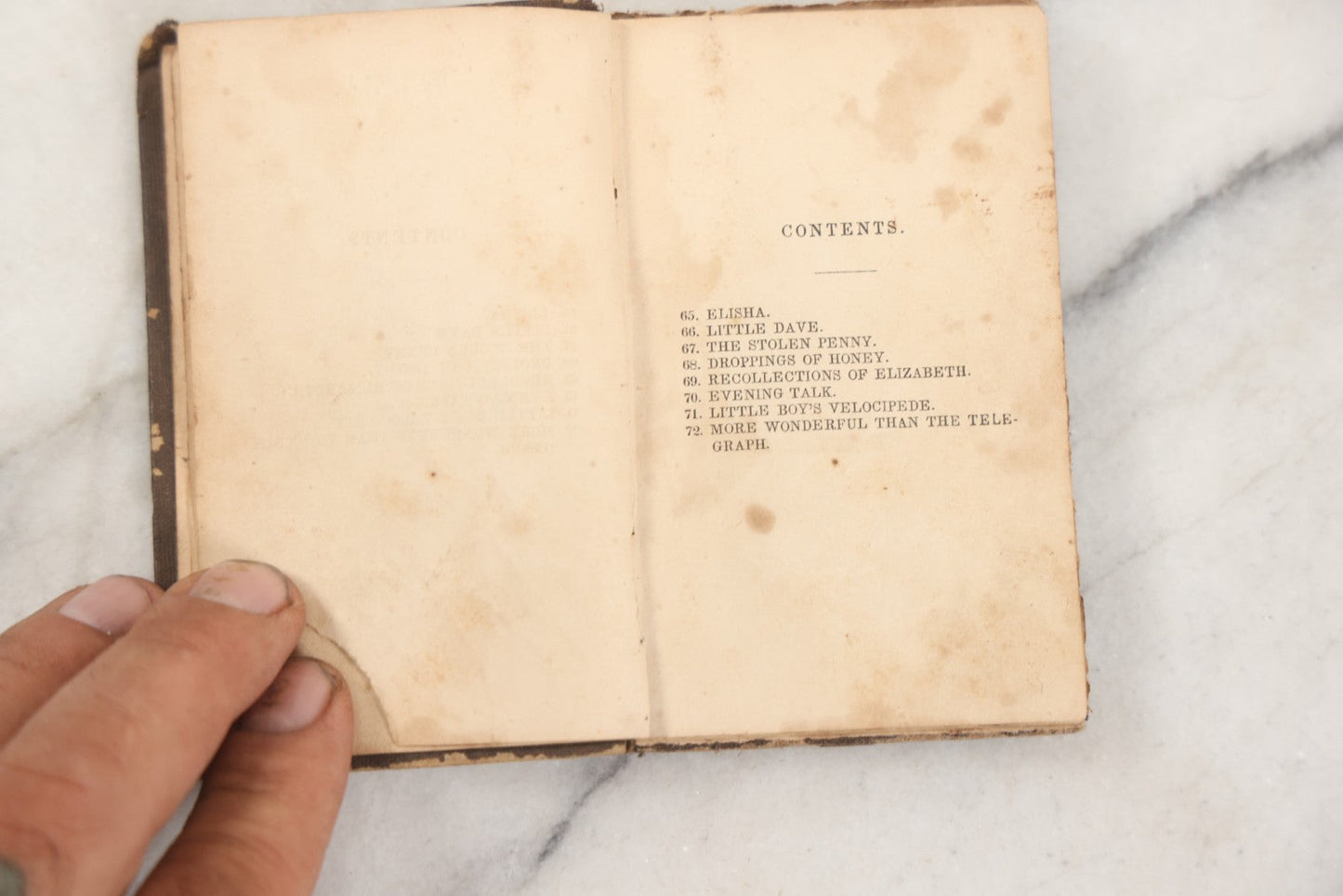 Lot 274 - "Elisha And Other Books For Children" Antique Miniature Illustrated Book, American Tract Society, Publishers, New York