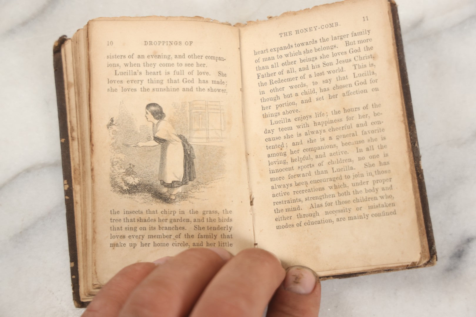 Lot 274 - "Elisha And Other Books For Children" Antique Miniature Illustrated Book, American Tract Society, Publishers, New York