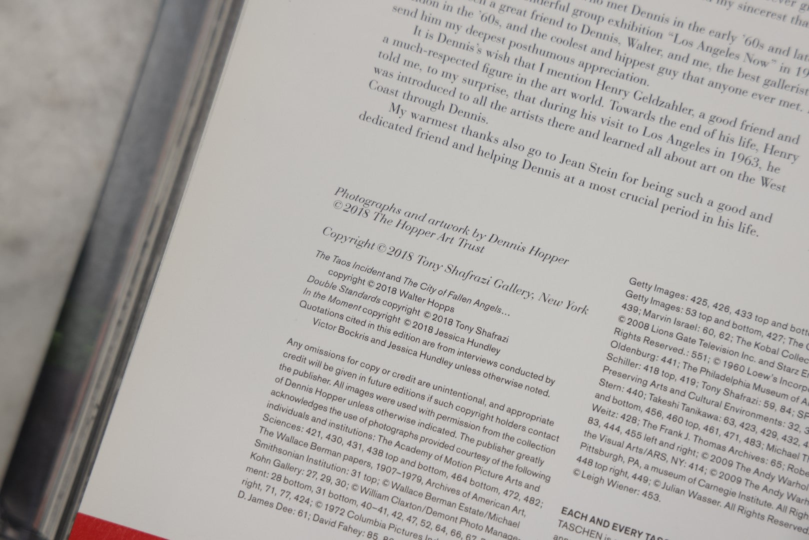 Lot 279 - "Dennis Hopper: Photographs 1961-1967" Modern Taschen Photography Book, Tony Shafrazi, Editor, 2018