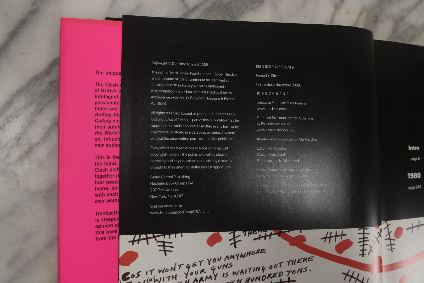 Lot 280 - "The Clash: Strummer, Jones, Simonon, Headon," Modern Book Of Band Photography And Interviews, "Original Clash Book" With Neon Pink Cover, Diorissimo Limited, Publisher, New York, 2008