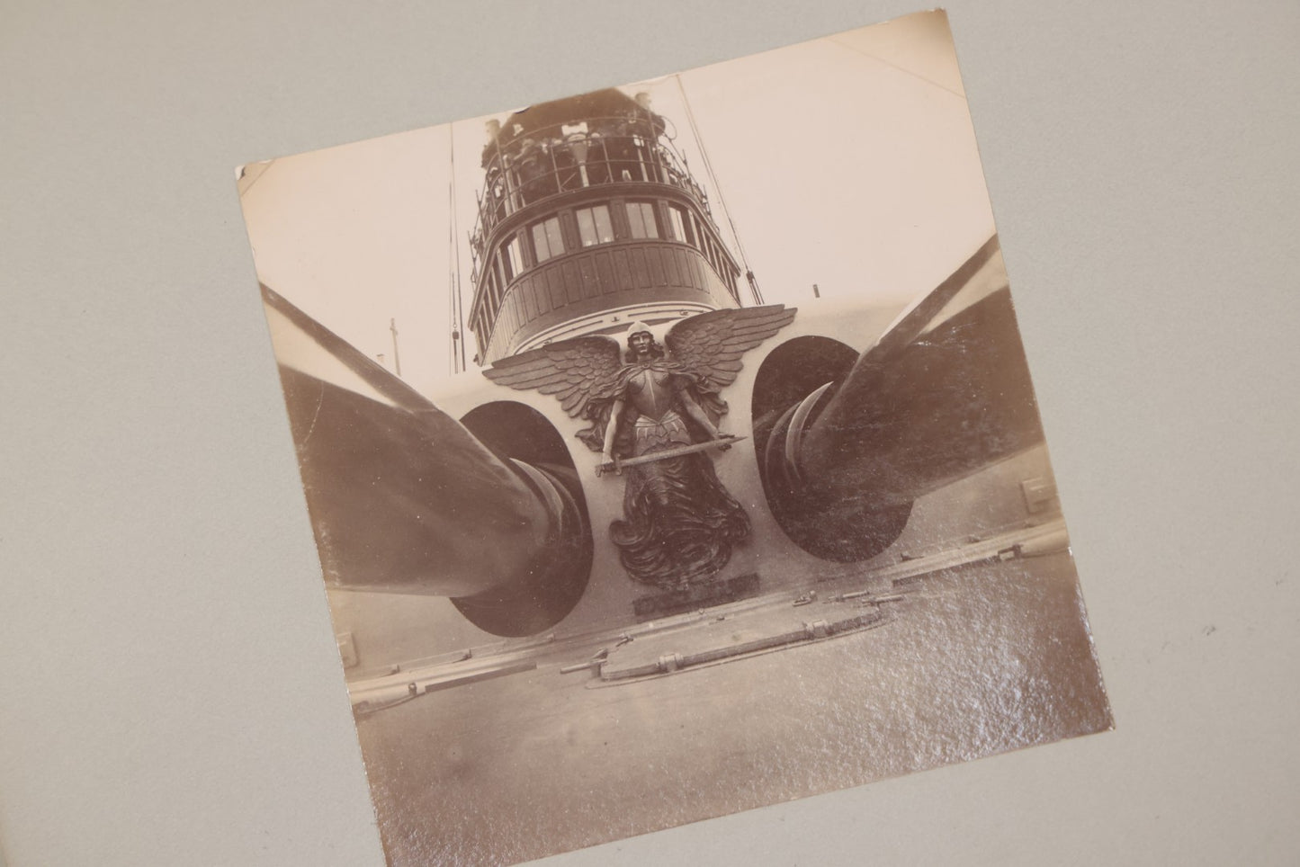 Lot 001 - Important Late 19th Century Photo Album Containing 44 Original Photographs Including Pre-Dreadnought Battleships From On Board & Shore, Washington D.C. From Atop The Washington Monument, Capitol Building, African American Men & Women, And More