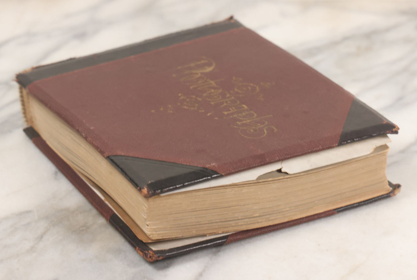 Lot 001 - Important Late 19th Century Photo Album Containing 44 Original Photographs Including Pre-Dreadnought Battleships From On Board & Shore, Washington D.C. From Atop The Washington Monument, Capitol Building, African American Men & Women, And More