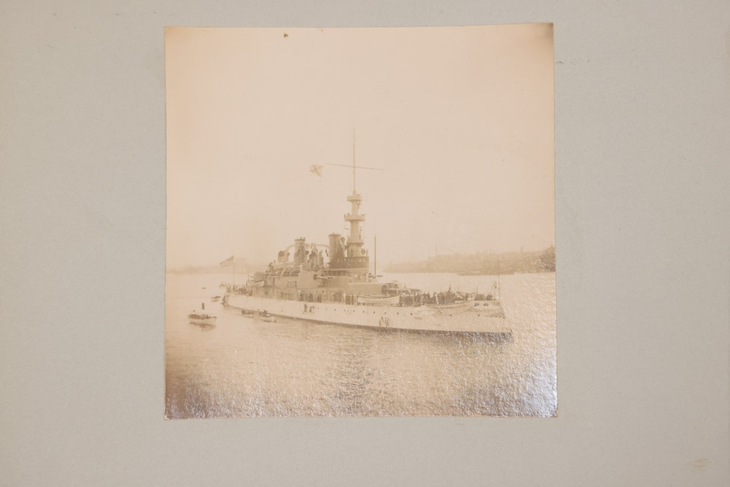 Lot 001 - Important Late 19th Century Photo Album Containing 44 Original Photographs Including Pre-Dreadnought Battleships From On Board & Shore, Washington D.C. From Atop The Washington Monument, Capitol Building, African American Men & Women, And More