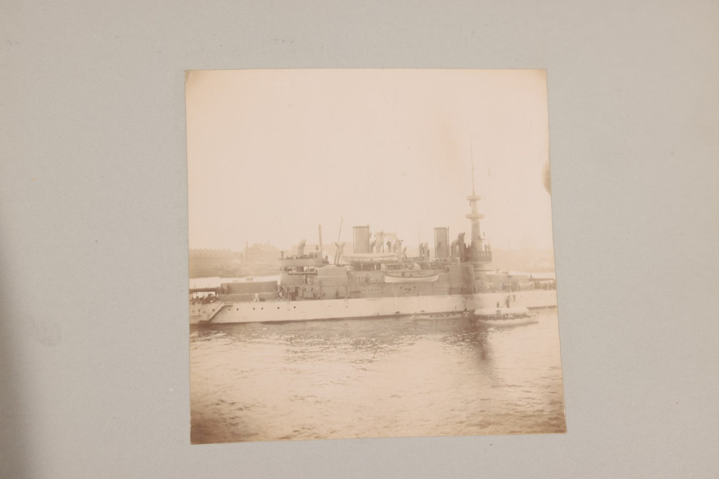 Lot 001 - Important Late 19th Century Photo Album Containing 44 Original Photographs Including Pre-Dreadnought Battleships From On Board & Shore, Washington D.C. From Atop The Washington Monument, Capitol Building, African American Men & Women, And More