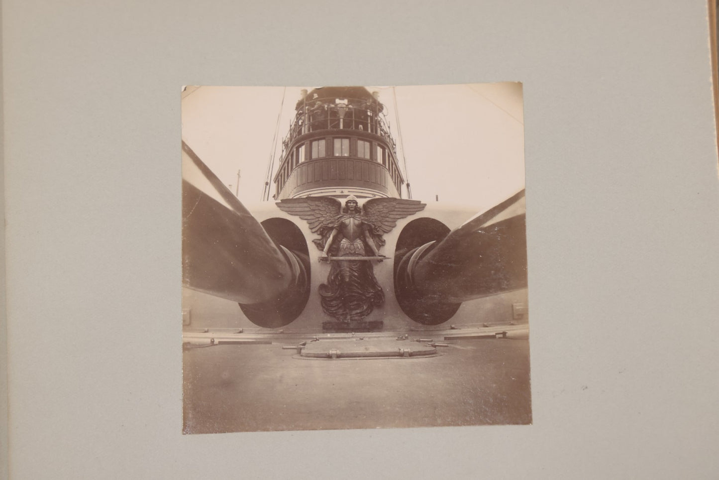 Lot 001 - Important Late 19th Century Photo Album Containing 44 Original Photographs Including Pre-Dreadnought Battleships From On Board & Shore, Washington D.C. From Atop The Washington Monument, Capitol Building, African American Men & Women, And More