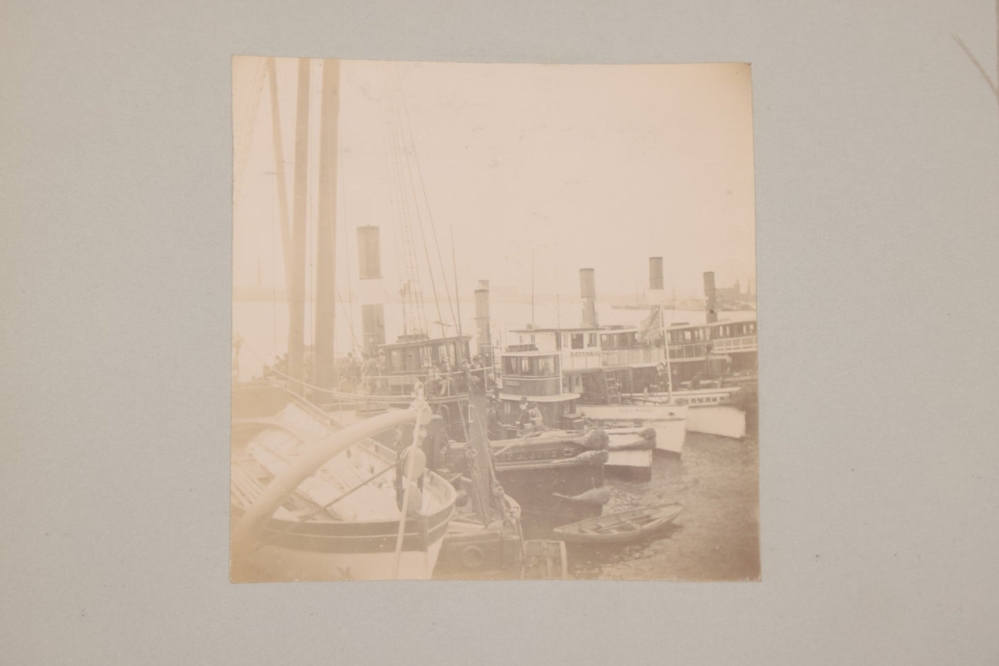 Lot 001 - Important Late 19th Century Photo Album Containing 44 Original Photographs Including Pre-Dreadnought Battleships From On Board & Shore, Washington D.C. From Atop The Washington Monument, Capitol Building, African American Men & Women, And More