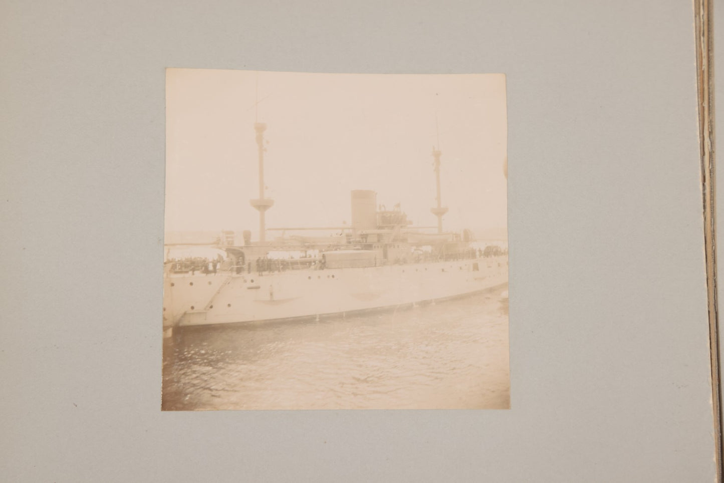 Lot 001 - Important Late 19th Century Photo Album Containing 44 Original Photographs Including Pre-Dreadnought Battleships From On Board & Shore, Washington D.C. From Atop The Washington Monument, Capitol Building, African American Men & Women, And More