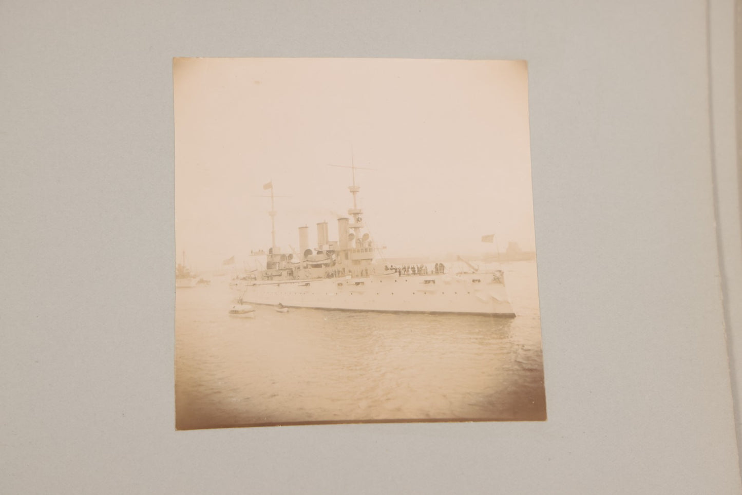 Lot 001 - Important Late 19th Century Photo Album Containing 44 Original Photographs Including Pre-Dreadnought Battleships From On Board & Shore, Washington D.C. From Atop The Washington Monument, Capitol Building, African American Men & Women, And More
