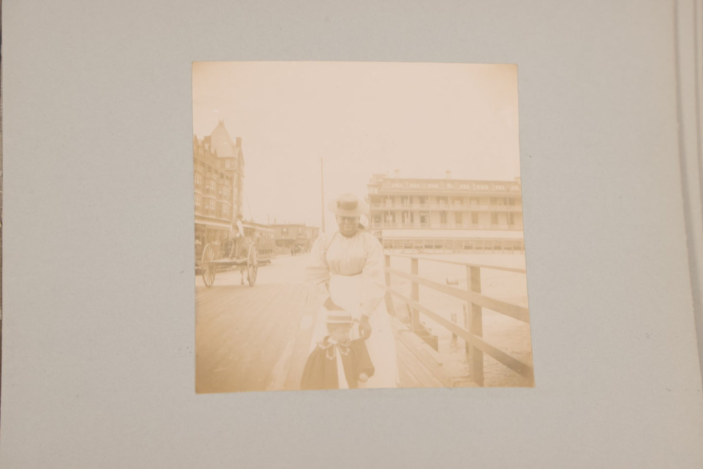 Lot 001 - Important Late 19th Century Photo Album Containing 44 Original Photographs Including Pre-Dreadnought Battleships From On Board & Shore, Washington D.C. From Atop The Washington Monument, Capitol Building, African American Men & Women, And More