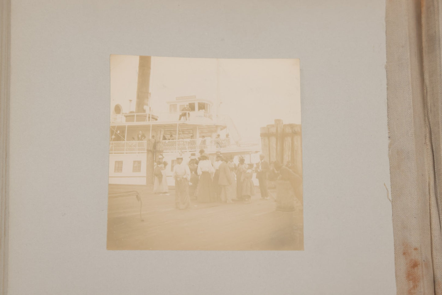 Lot 001 - Important Late 19th Century Photo Album Containing 44 Original Photographs Including Pre-Dreadnought Battleships From On Board & Shore, Washington D.C. From Atop The Washington Monument, Capitol Building, African American Men & Women, And More