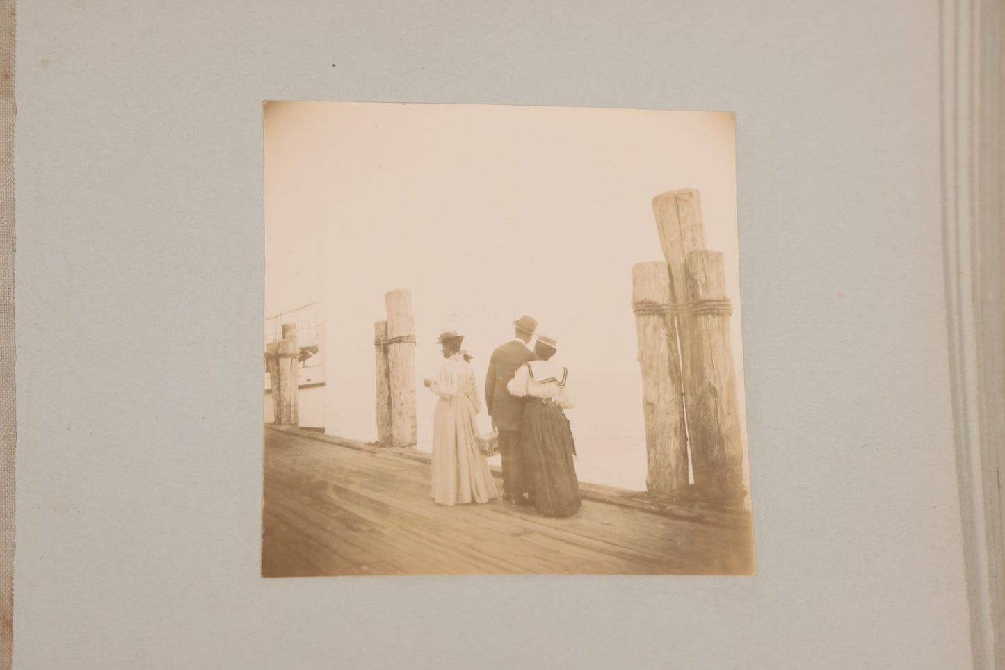 Lot 001 - Important Late 19th Century Photo Album Containing 44 Original Photographs Including Pre-Dreadnought Battleships From On Board & Shore, Washington D.C. From Atop The Washington Monument, Capitol Building, African American Men & Women, And More