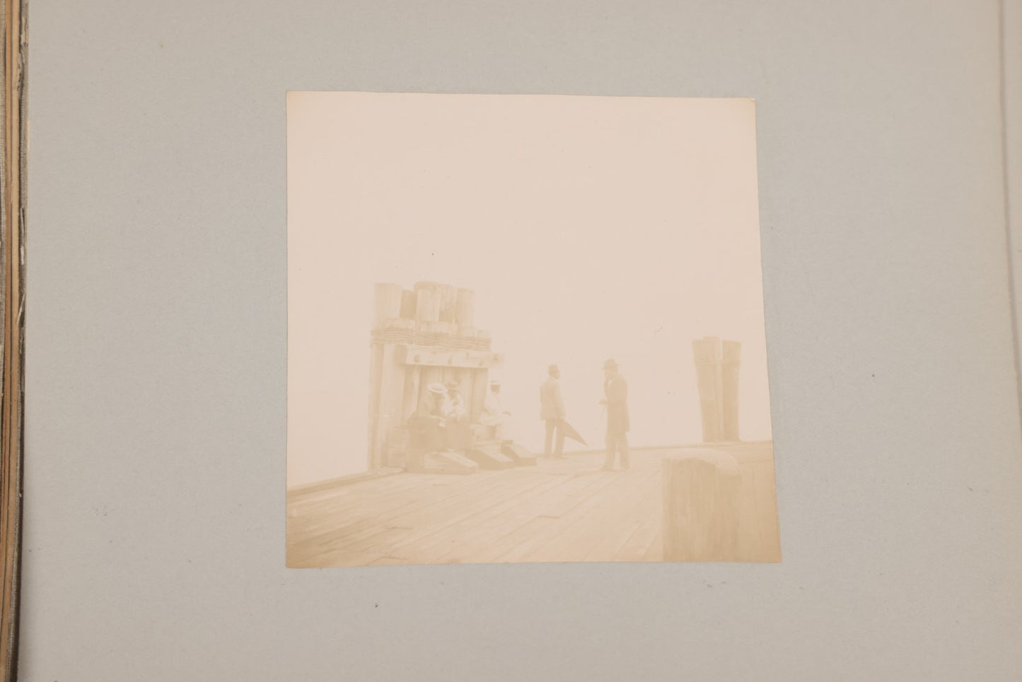 Lot 001 - Important Late 19th Century Photo Album Containing 44 Original Photographs Including Pre-Dreadnought Battleships From On Board & Shore, Washington D.C. From Atop The Washington Monument, Capitol Building, African American Men & Women, And More