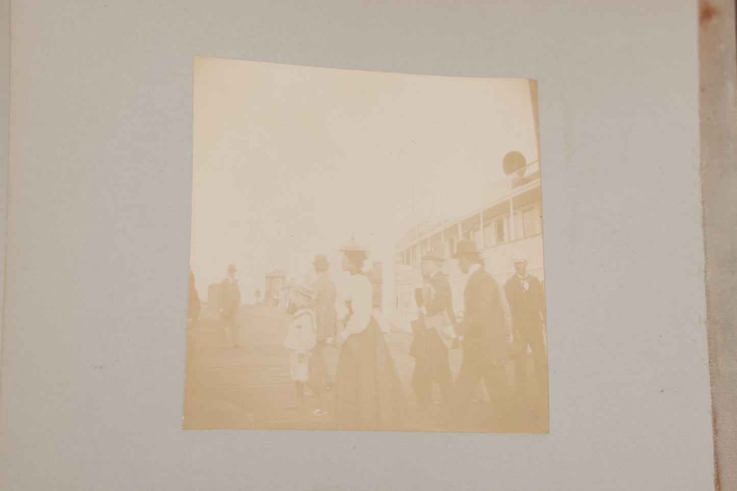 Lot 001 - Important Late 19th Century Photo Album Containing 44 Original Photographs Including Pre-Dreadnought Battleships From On Board & Shore, Washington D.C. From Atop The Washington Monument, Capitol Building, African American Men & Women, And More