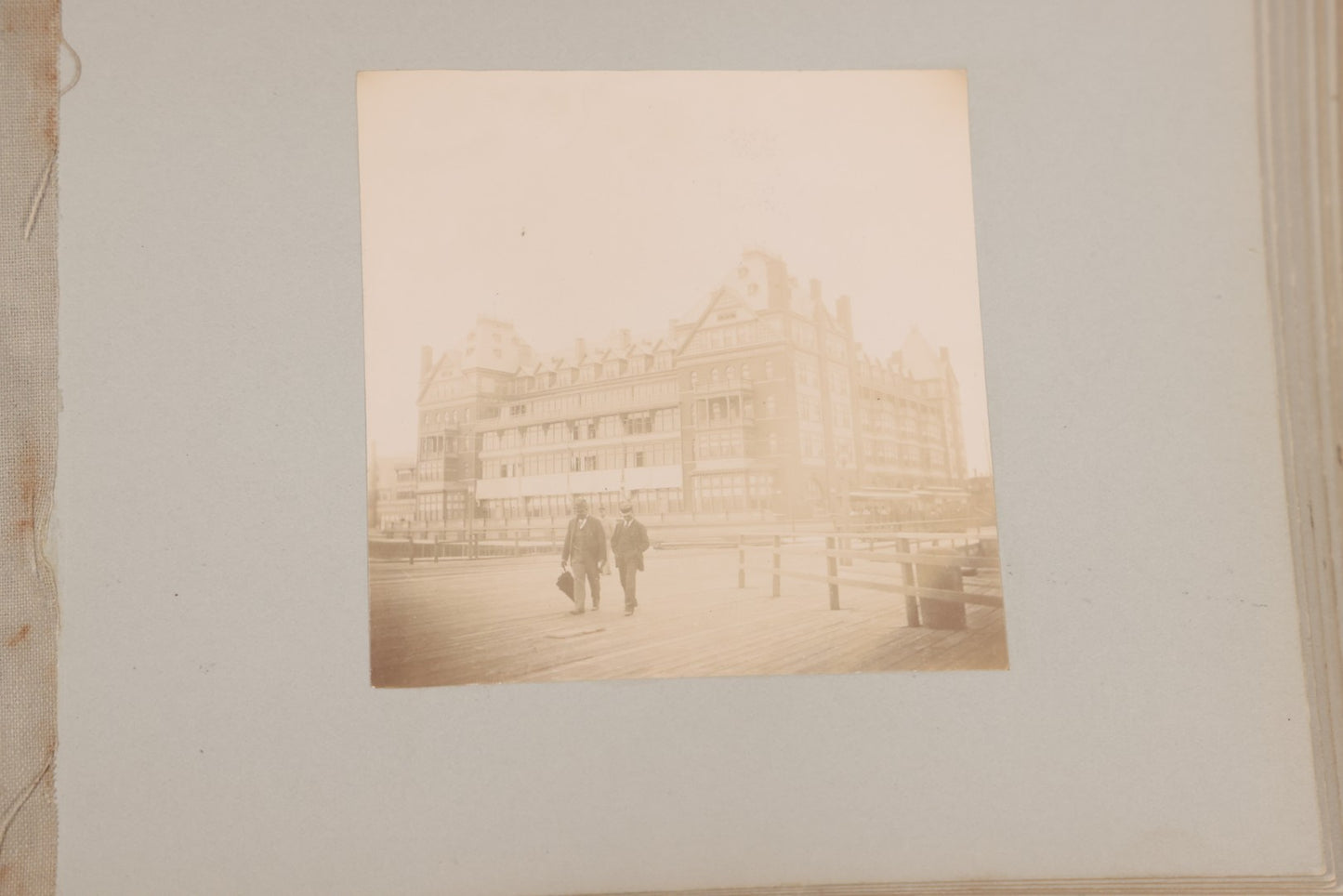 Lot 001 - Important Late 19th Century Photo Album Containing 44 Original Photographs Including Pre-Dreadnought Battleships From On Board & Shore, Washington D.C. From Atop The Washington Monument, Capitol Building, African American Men & Women, And More