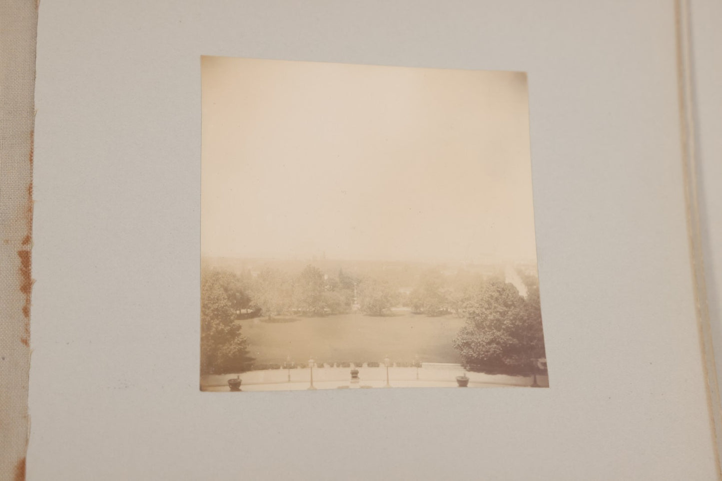 Lot 001 - Important Late 19th Century Photo Album Containing 44 Original Photographs Including Pre-Dreadnought Battleships From On Board & Shore, Washington D.C. From Atop The Washington Monument, Capitol Building, African American Men & Women, And More