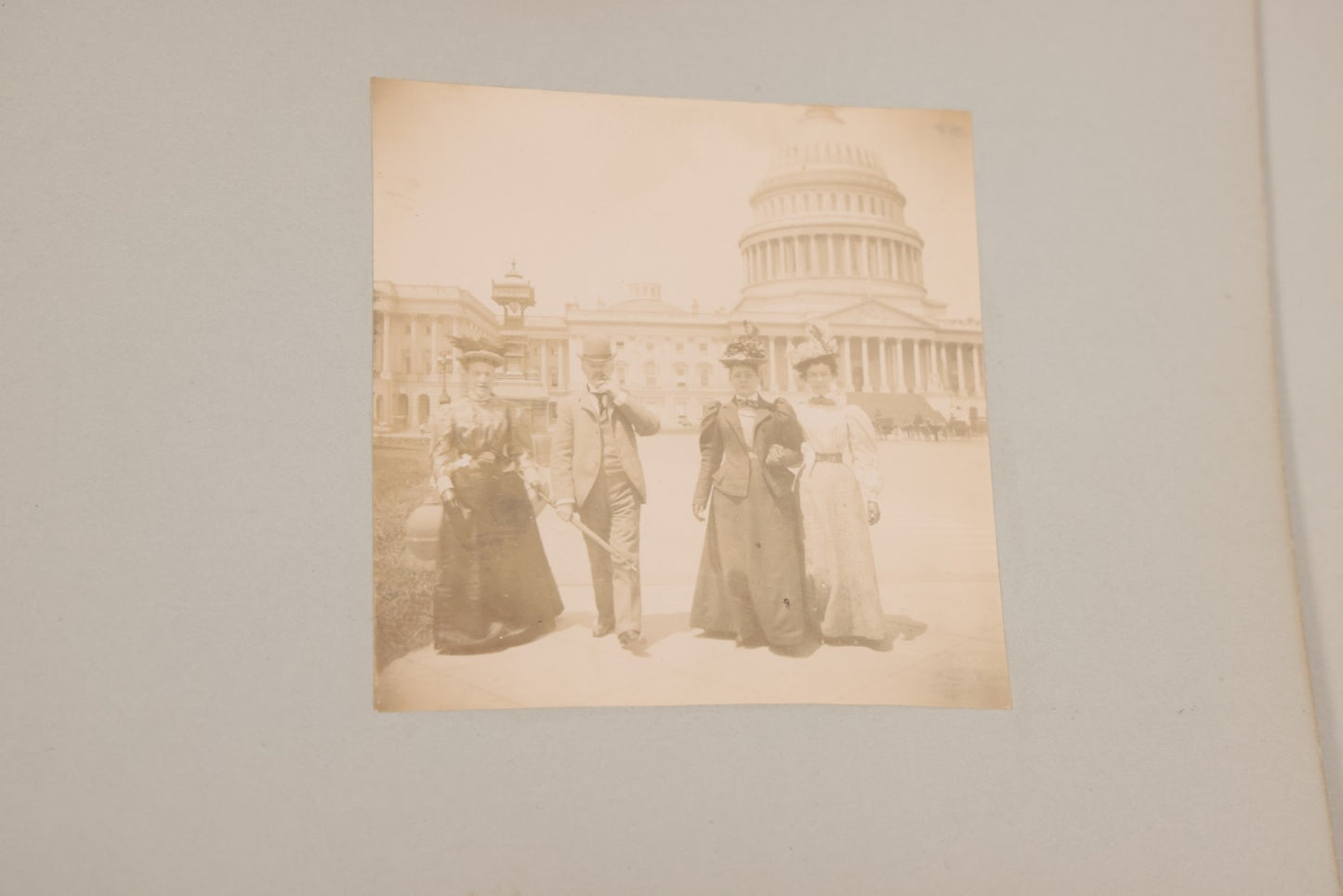 Lot 001 - Important Late 19th Century Photo Album Containing 44 Original Photographs Including Pre-Dreadnought Battleships From On Board & Shore, Washington D.C. From Atop The Washington Monument, Capitol Building, African American Men & Women, And More
