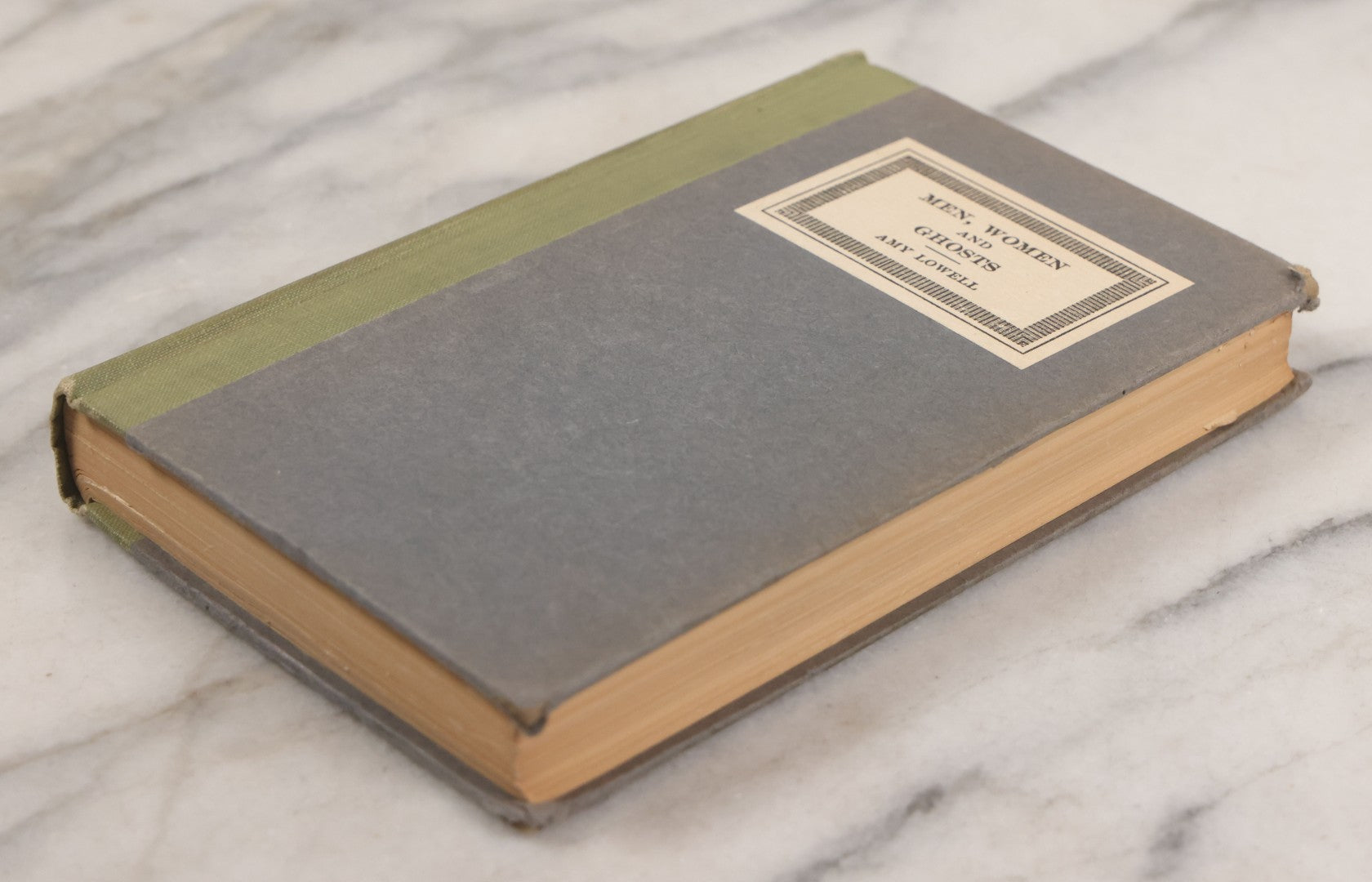 Lot 006 - "Men, Women And Ghosts" Antique Book By Amy Lowell, Published By Houghton Mifflin Company, Boston & New York, The Riverside Press Cambridge, Copyright 1916, Later Reprint (March 1925)