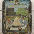 Lot 007 - Antique Tin Lithograph Palmer Cox Brownies Ice Cream Advertising Tray Blank, Manufactured By The H.D. Beach Co., Coshocton, Ohio, Note Scratches, Wear